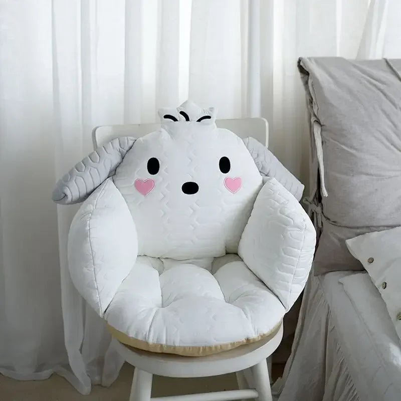 Sanrio Plush Cushion Cartoon Cinnamoroll Half Surrounded Kuromi Backrest Dormitory Office Non-slip Chair Cushion - Lusy Store LLC