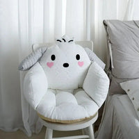Sanrio Plush Cushion Cartoon Cinnamoroll Half Surrounded Kuromi Backrest Dormitory Office Non-slip Chair Cushion - Lusy Store LLC