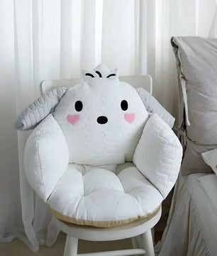 Sanrio Plush Cushion Cartoon Cinnamoroll Half Surrounded Kuromi Backrest Dormitory Office Non-slip Chair Cushion - Lusy Store LLC