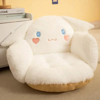 Sanrio Plush Cushion Cartoon Cinnamoroll Half Surrounded Kuromi Backrest Dormitory Office Non-slip Chair Cushion - Lusy Store LLC