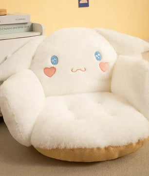 Sanrio Plush Cushion Cartoon Cinnamoroll Half Surrounded Kuromi Backrest Dormitory Office Non-slip Chair Cushion - Lusy Store LLC