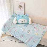 Sanrio Plush Cute Kuromi Melody Pochacco Sofa Cushion Blanket 2 In 1 Gifts - Lusy Store LLC