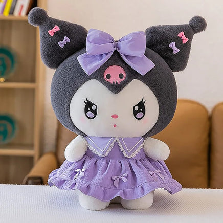 Sanrio Plush Doll Kawaii Princess Dress Kulomi Plush Toy Cute My Melody Sleeping Pillows Birthday Gifts - Lusy Store LLC