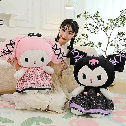 Sanrio Plush Dolls My Melody Kulomi Stuffed Toy Doll Gifts Kawaii Room Decor - Lusy Store LLC