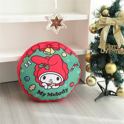 Sanrio Plush Hello Kitty Cinnamoroll My Melody Christmas Pillow Living Room Sofa Cushion Decor - Lusy Store LLC