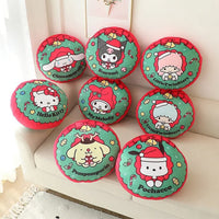 Sanrio Plush Hello Kitty Cinnamoroll My Melody Christmas Pillow Living Room Sofa Cushion Decor - Lusy Store LLC