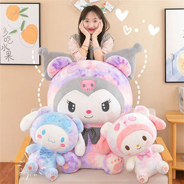 Sanrio Plush Kawaii Kuromi My Melody Cinnamoroll Tie-Dye Plush Toy Cute Gift - Lusy Store LLC