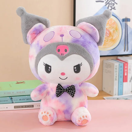 Sanrio Plush Kawaii Kuromi My Melody Cinnamoroll Tie-Dye Plush Toy Cute Gift - Lusy Store LLC