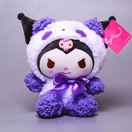 Sanrio Plush Kuromi Stuffed Doll Melody Cinnamoroll Plush Toy Decoration Christmas Gift For Girl HK55 Purple 1 9.8 inches