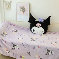 Sanrio Plush Large Melody Plush Doll Pillow Carpet 2-In-1 Soft Cushion Plush Blanket - Lusy Store LLC