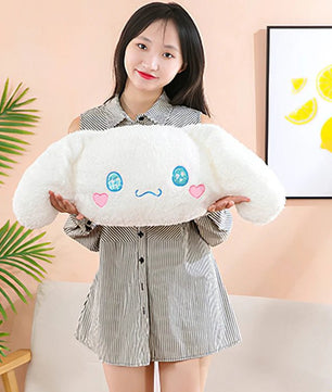 Sanrio Plush Large Size Cinnamoroll Cushion Kawaii Sleeping Plushies Soft Stuffed Pillow Home Decor Girl Gift - Lusy Store LLC