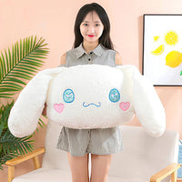 Sanrio Plush Large Size Cinnamoroll Cushion Kawaii Sleeping Plushies Soft Stuffed Pillow Home Decor Girl Gift - Lusy Store LLC