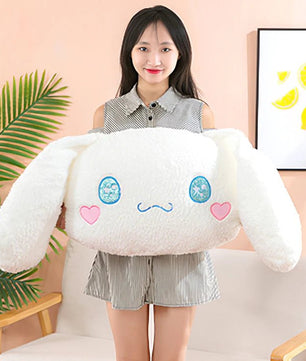 Sanrio Plush Large Size Cinnamoroll Cushion Kawaii Sleeping Plushies Soft Stuffed Pillow Home Decor Girl Gift - Lusy Store LLC