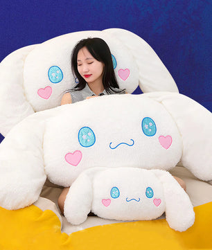 Sanrio Plush Large Size Cinnamoroll Cushion Kawaii Sleeping Plushies Soft Stuffed Pillow Home Decor Girl Gift - Lusy Store LLC