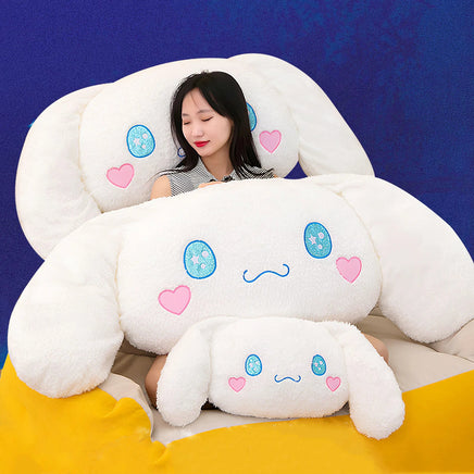 Sanrio Plush Large Size Cinnamoroll Cushion Kawaii Sleeping Plushies Soft Stuffed Pillow Home Decor Girl Gift - Lusy Store LLC