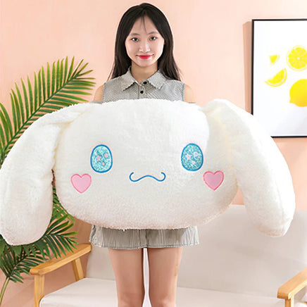 Sanrio Plush Large Size Cinnamoroll Cushion Kawaii Sleeping Plushies Soft Stuffed Pillow Home Decor Girl Gift - Lusy Store LLC