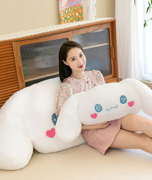 Sanrio Plush Large Size Cinnamoroll Cushion Kawaii Sleeping Plushies Soft Stuffed Pillow Home Decor Girl Gift - Lusy Store LLC