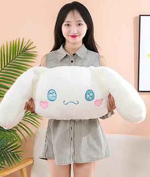 Sanrio Plush Large Size Cinnamoroll Cushion Kawaii Sleeping Plushies Soft Stuffed Pillow Home Decor Girl Gift - Lusy Store LLC