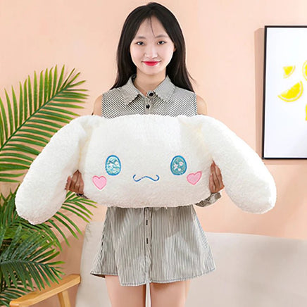 Sanrio Plush Large Size Cinnamoroll Cushion Kawaii Sleeping Plushies Soft Stuffed Pillow Home Decor Girl Gift - Lusy Store LLC