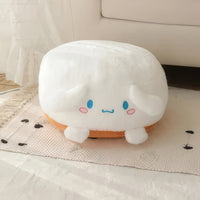 Sanrio Plush My Melody Doll Cute Lovely Lazy Man Sits On A Round Bottom Cushion Kawaii Toys - Lusy Store LLC