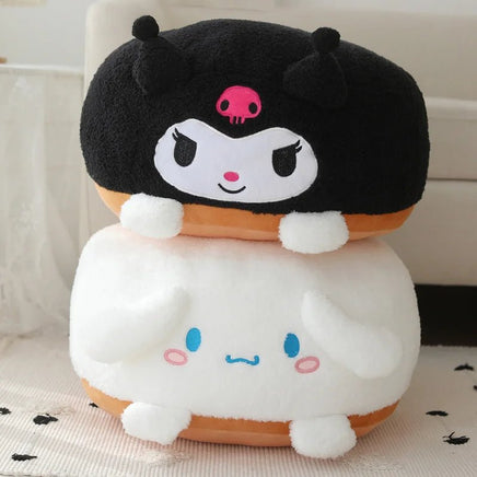 Sanrio Plush My Melody Doll Cute Lovely Lazy Man Sits On A Round Bottom Cushion Kawaii Toys - Lusy Store LLC