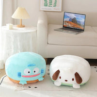 Sanrio Plush My Melody Doll Cute Lovely Lazy Man Sits On A Round Bottom Cushion Kawaii Toys - Lusy Store LLC