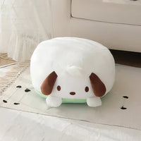 Sanrio Plush My Melody Doll Cute Lovely Lazy Man Sits On A Round Bottom Cushion Kawaii Toys - Lusy Store LLC