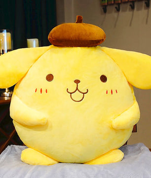Sanrio Plush Pompompurin Stuffed Plush Toys Big Size Gift Kids Super Soft Bed Decor HK63 - Lusy Store LLC