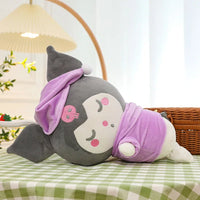 Sanrio Plush Sleeping Doll Japan Kawaii Fluffy My Melody Kuromi Soft Stuffed Dolls Gifts - Lusy Store LLC