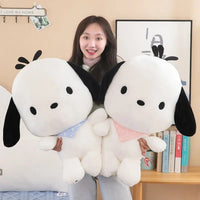 Sanrio Pochacco Plush Toy Sleeping Pillow Cartoon Stuffed Soft Dolls Kawaii Room Decoration Children Gifts - Lusy Store LLC