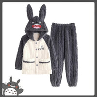 Sanrios Pajamas Kuromi Cinnamoroll Children Hooded Kawaii My Melody Pochacco Coral Plush Thickened 10