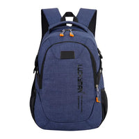 School Bag For Teenagers Men Laptop Backpacks Men Travel Bags Large Capacity Student Deep Blue United States