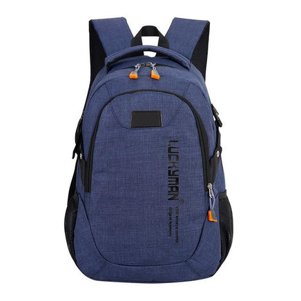 School Bag For Teenagers Men Laptop Backpacks Men Travel Bags Large Capacity Student Deep Blue United States
