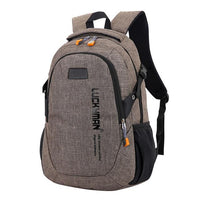 School Bag For Teenagers Men Laptop Backpacks Men Travel Bags Large Capacity Student Brown United States