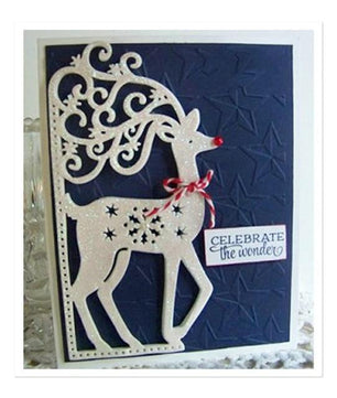 Scrolly Delightful Deer Love Metal Cutting Dies - Lusy Store
