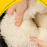 Sheep Slippers Creative and Cute Cartoon Animal Cotton Shoes Indoor Fluffy Fur Slides Kawaii