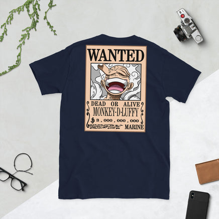 Short sleeve tshirt One Piece cotton unisex tshirt OPP1 Navy