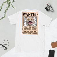 Short sleeve tshirt One Piece cotton unisex tshirt OPP1 - Lusy Store LLC