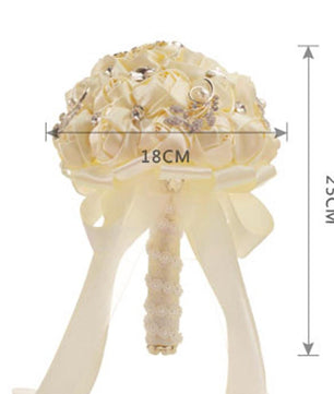 Silk Flowers Cheapest PE Rose Bridesmaid Wedding Foam flowers - Lusy Store