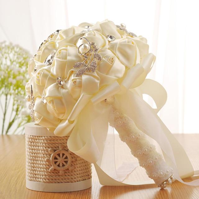 Silk Flowers Cheapest PE Rose Bridesmaid Wedding Foam flowers - Lusy Store