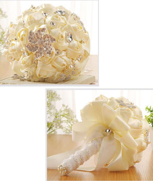 Silk Flowers Cheapest PE Rose Bridesmaid Wedding Foam flowers - Lusy Store