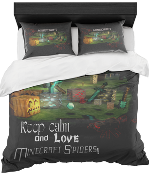 Minecraft bedding funny minecraft spider kids bedroom sets - Lusy Store