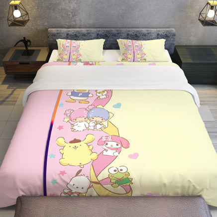 Sleep in Style with a Hello Kitty Bed Set Quilted Comfort Transform Your Bedroom with Sanrio - Lusy Store LLC