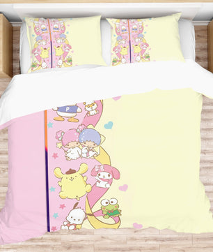 Sleep in Style with a Hello Kitty Bed Set Quilted Comfort Transform Your Bedroom with Sanrio - Lusy Store LLC