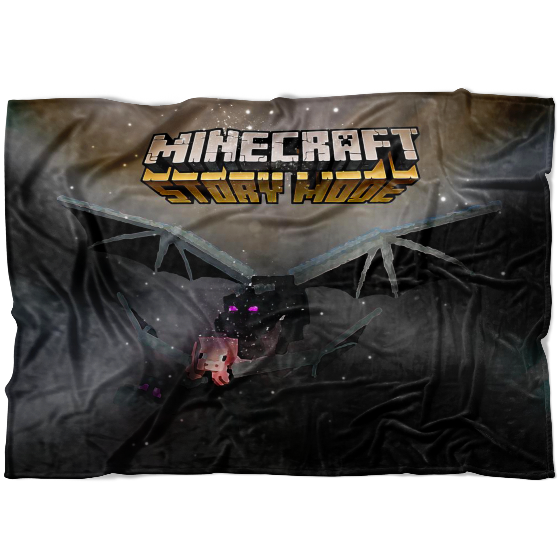 Minecraft Fleece Blanket Ender Dragon Black Blanket LS0715 - Lusy Store