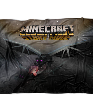 Minecraft Fleece Blanket Ender Dragon Black Blanket LS0715 - Lusy Store