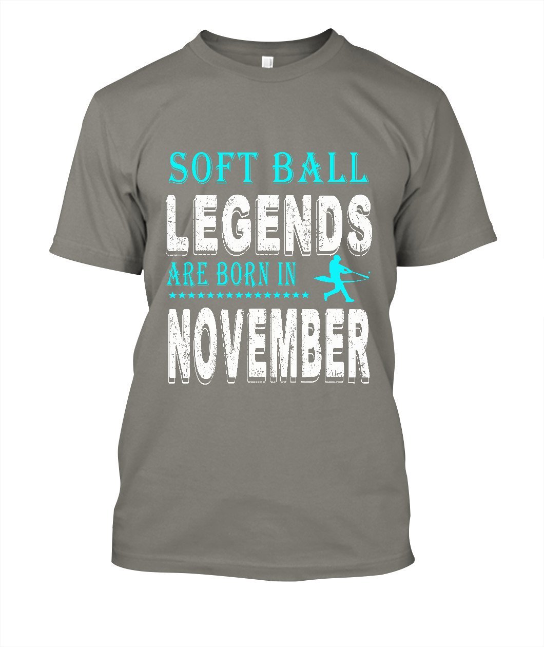 Softball legend are born in november Clothes t shirt men - Lusy Store