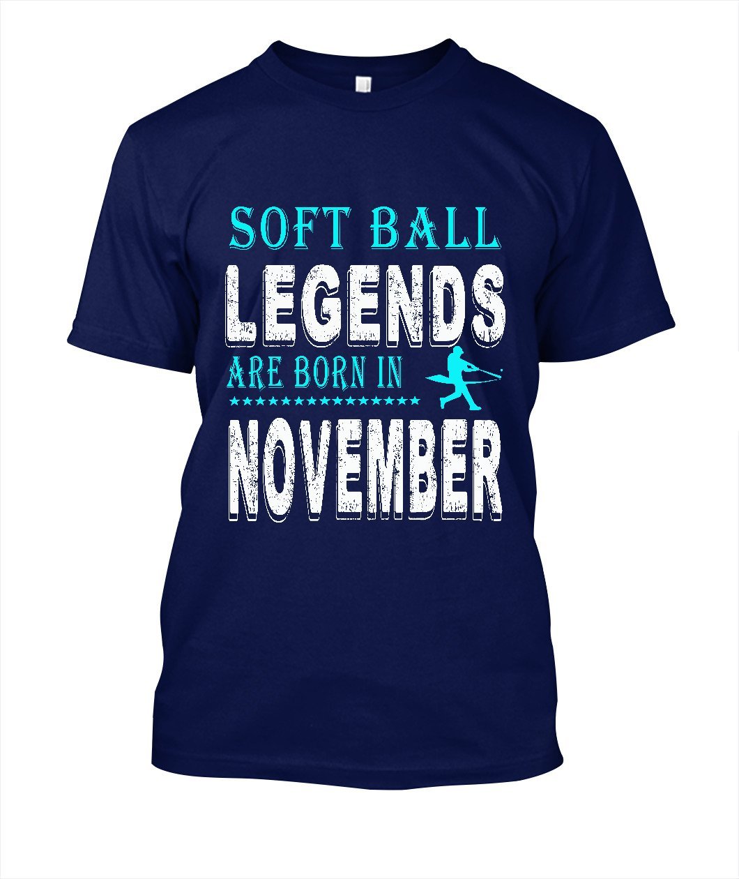 Softball legend are born in november Clothes t shirt men - Lusy Store