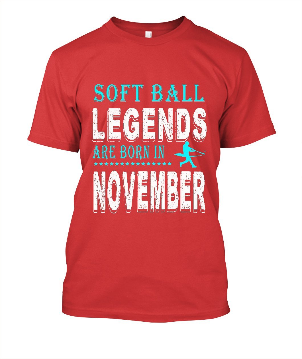 Softball legend are born in november Clothes t shirt men - Lusy Store