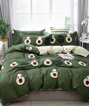Solstice Cotton Pastoral Flower Cartoon Style Bedding Sets Duvet Cover Bed Sheet Kids Bedding Sets - Lusy Store